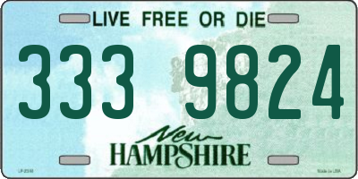 NH license plate 3339824