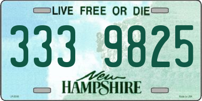 NH license plate 3339825