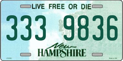 NH license plate 3339836