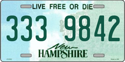 NH license plate 3339842
