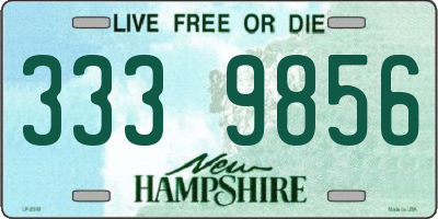 NH license plate 3339856