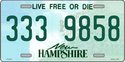 NH license plate 3339858