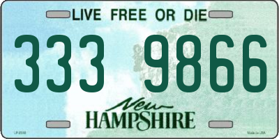 NH license plate 3339866