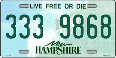 NH license plate 3339868