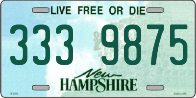 NH license plate 3339875