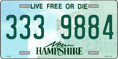 NH license plate 3339884