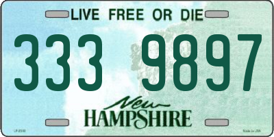 NH license plate 3339897