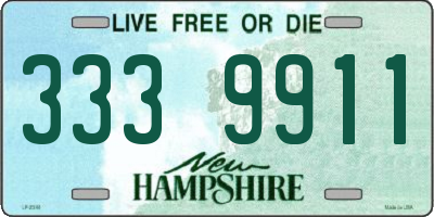 NH license plate 3339911