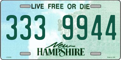 NH license plate 3339944