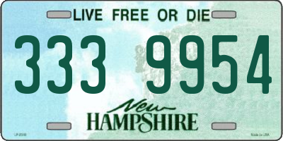 NH license plate 3339954