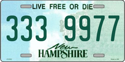 NH license plate 3339977