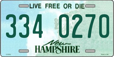 NH license plate 3340270