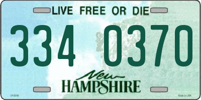 NH license plate 3340370