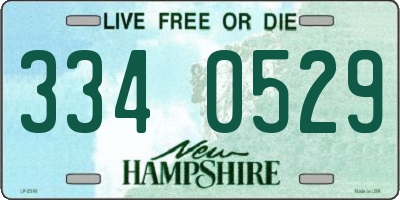 NH license plate 3340529