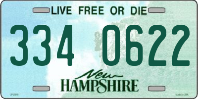 NH license plate 3340622