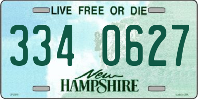 NH license plate 3340627
