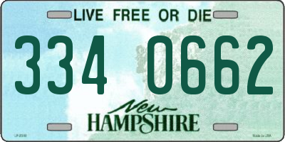 NH license plate 3340662