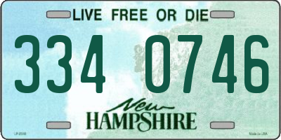 NH license plate 3340746
