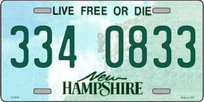 NH license plate 3340833