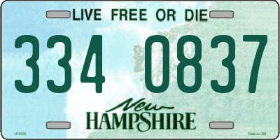 NH license plate 3340837