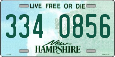 NH license plate 3340856