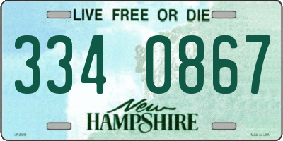 NH license plate 3340867