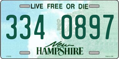 NH license plate 3340897