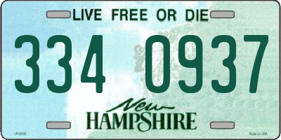 NH license plate 3340937