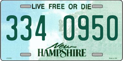 NH license plate 3340950