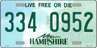 NH license plate 3340952