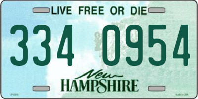 NH license plate 3340954