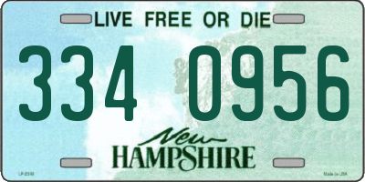 NH license plate 3340956