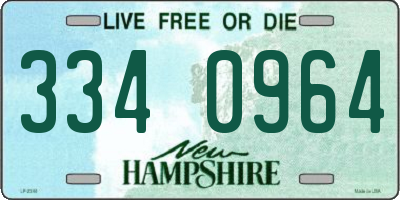 NH license plate 3340964