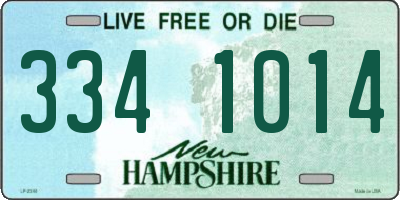 NH license plate 3341014