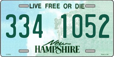 NH license plate 3341052