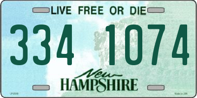 NH license plate 3341074