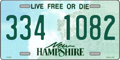 NH license plate 3341082