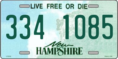 NH license plate 3341085