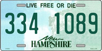 NH license plate 3341089