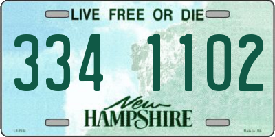NH license plate 3341102