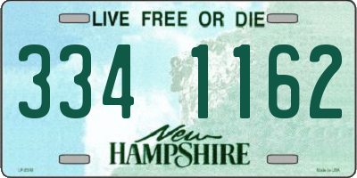 NH license plate 3341162