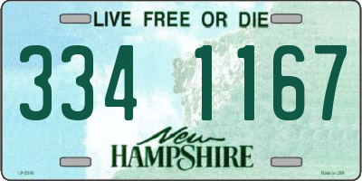 NH license plate 3341167