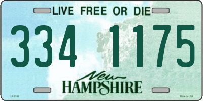 NH license plate 3341175