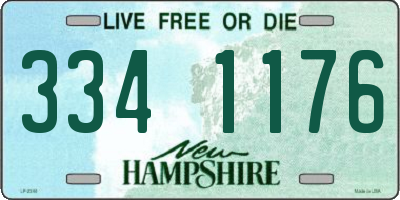 NH license plate 3341176