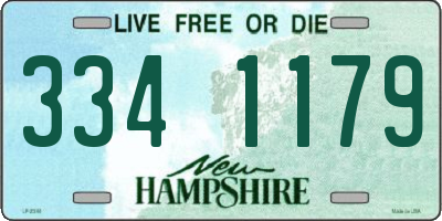 NH license plate 3341179
