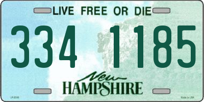 NH license plate 3341185