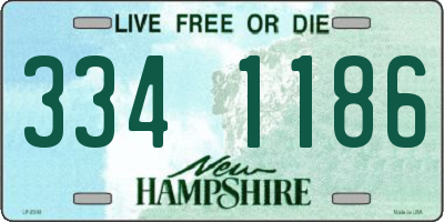 NH license plate 3341186
