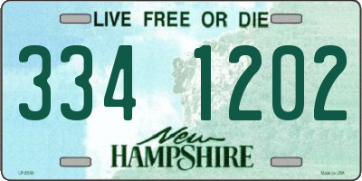 NH license plate 3341202