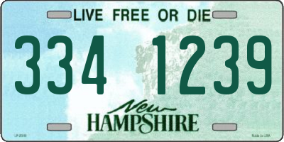 NH license plate 3341239