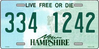 NH license plate 3341242